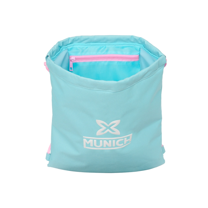 Bolsa Mochila con Cuerdas Munich Heaven Azul cielo 35 x 40 x 1 cm 3