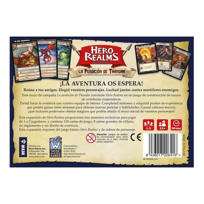 Devir Hero Realms: La Perdición Expansión Cooperativa Juego de Cartas 1-5 Jugadores 12+ Años 3 Devir Hero Realms: La Perdición Expansión Cooperativa Juego de Cartas 1-5 Jugadores 12+ Años 3