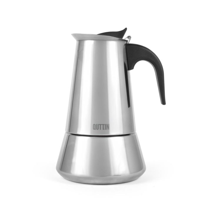 Quttin Cafetera de Inducción 9 Servicios Acero Inoxidable, Dimensiones 12.8 x 14.8 x 21.5 cm (6 Unidades) Quttin Cafetera de Inducción 9 Servicios Acero Inoxidable, Dimensiones 12.8 x 14.8 x 21.5 cm (6 Unidades)