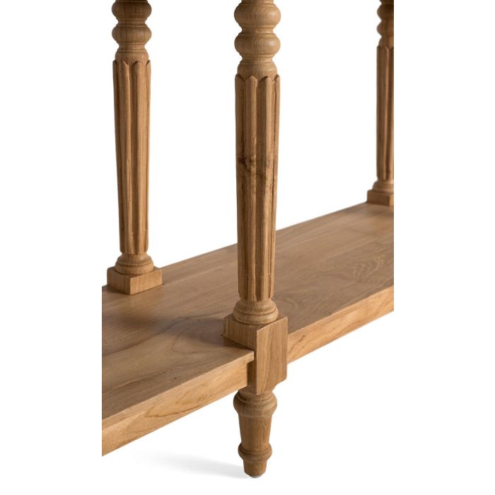 Giner Y Colomer Consola de Madera Maciza de Teca con 2 Cajones y Tiradores Metálicos 5 Giner Y Colomer Consola de Madera Maciza de Teca con 2 Cajones y Tiradores Metálicos 5