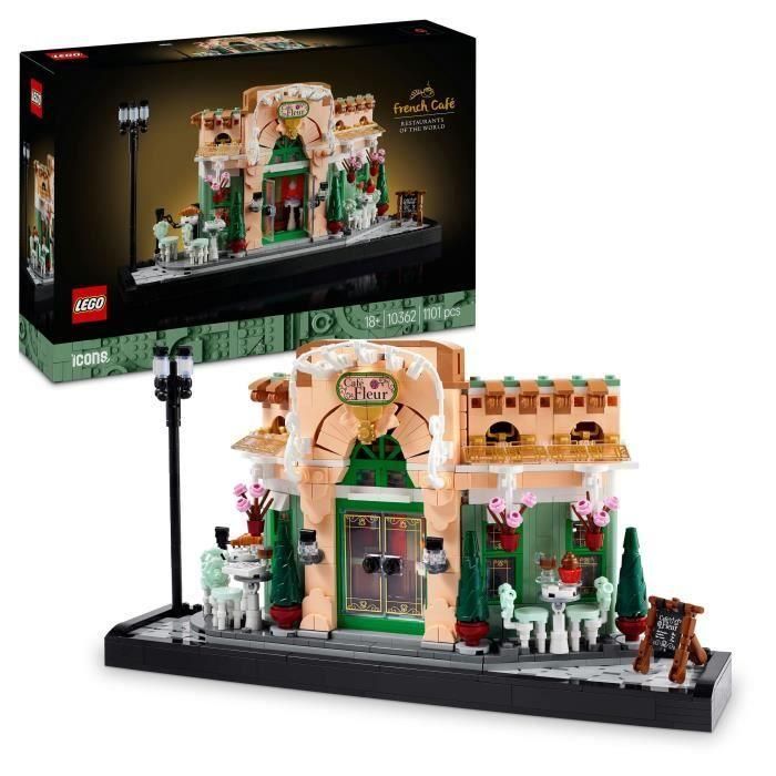 LEGO Icons 10362 Cafetería francesa: decoración de estantería parisina (set para adultos) LEGO Icons 10362 Cafetería francesa: decoración de estantería parisina (set para adultos)