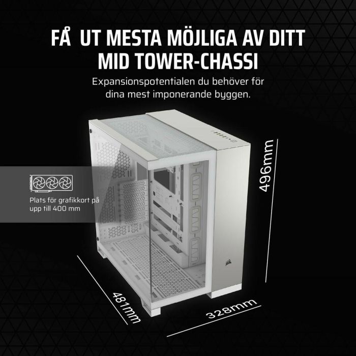 Caja Semitorre ATX Corsair 6500X Blanco 6