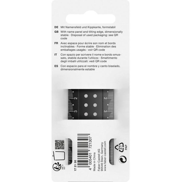 FABER-CASTELL Lineal 30 cm Dots bruchsicher 1 FABER-CASTELL Lineal 30 cm Dots bruchsicher 1