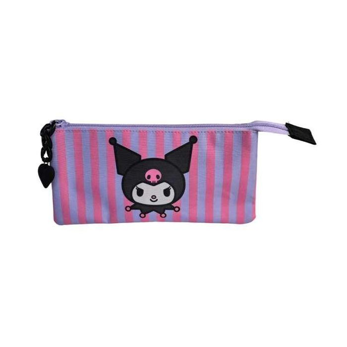 Estuche kuromi triple. interior totalmente forrado y personalizado. acabados y cremalleras de alta calidad. 44 x 30 x 20 cm. 0 Estuche kuromi triple. interior totalmente forrado y personalizado. acabados y cremalleras de alta calidad. 44 x 30 x 20 cm. 0