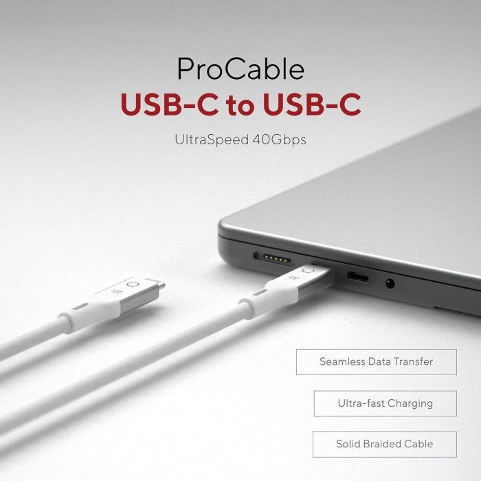Cable USB Linq Byelements LQCU4100 Blanco 1 m 3