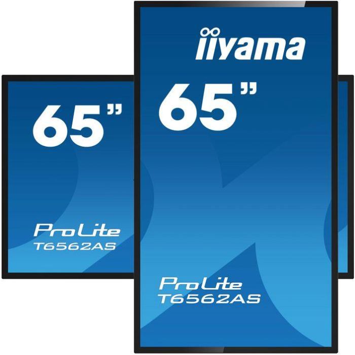 iiyama T6562AS-B1 pantalla de señalización Panel plano interactivo 163,8 cm (64.5") IPS 500 cd / m² 4K Ultra HD Negro Pantalla táctil Procesador incorporado Android 8.0 24/7 2 iiyama T6562AS-B1 pantalla de señalización Panel plano interactivo 163,8 cm (64.5") IPS 500 cd / m² 4K Ultra HD Negro Pantalla táctil Procesador incorporado Android 8.0 24/7 2
