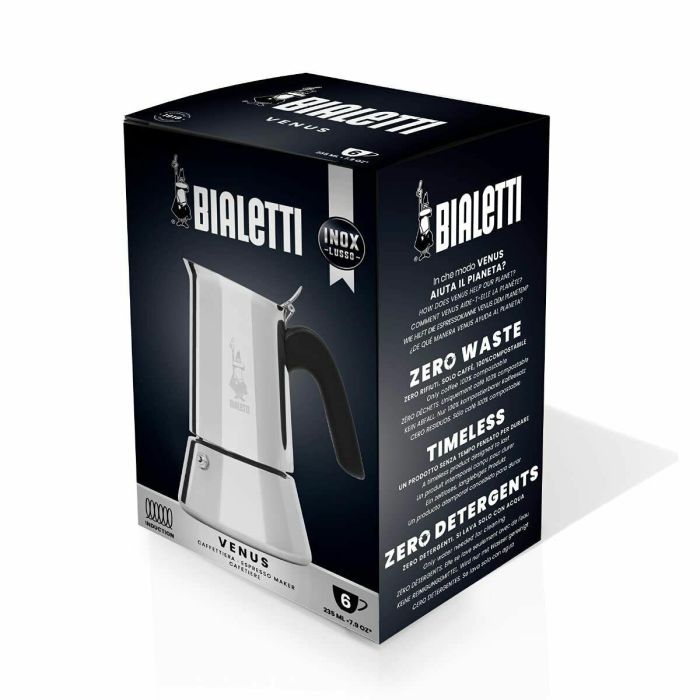 Cafetera Italiana Bialetti NEW VENUS Plateado Metal Acero Inoxidable 10