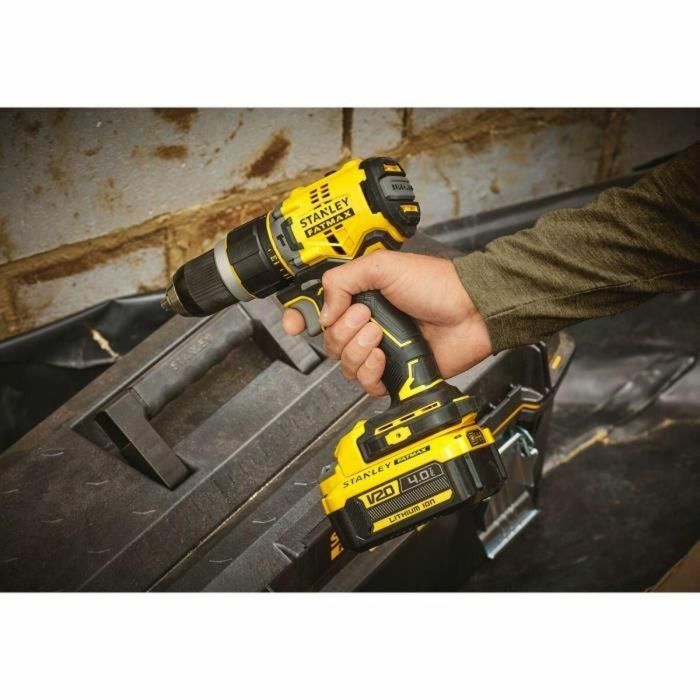 Stanley - Taladro atornillador de impacto V20 80 Nm BRUSHLESS - Litio 18V - 2 baterías 4A - SFMCD721M2K-QW 1