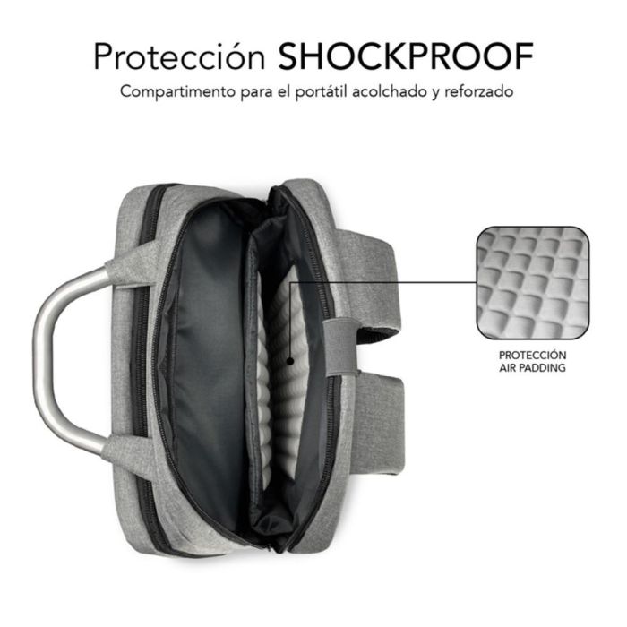 SUBBLIM mochila Elite Airpadding Backpack 15,6" Grey 2 SUBBLIM mochila Elite Airpadding Backpack 15,6" Grey 2