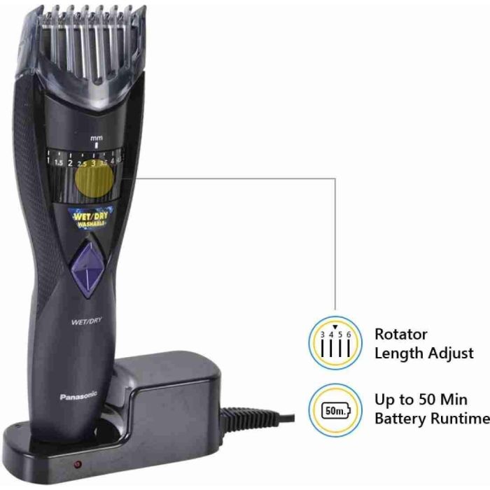 Panasonic Cortapelo Recargable Wet & Dry - Maquinilla Eléctrica sin Cables para Uso en Húmedo y Seco - ER-SB60