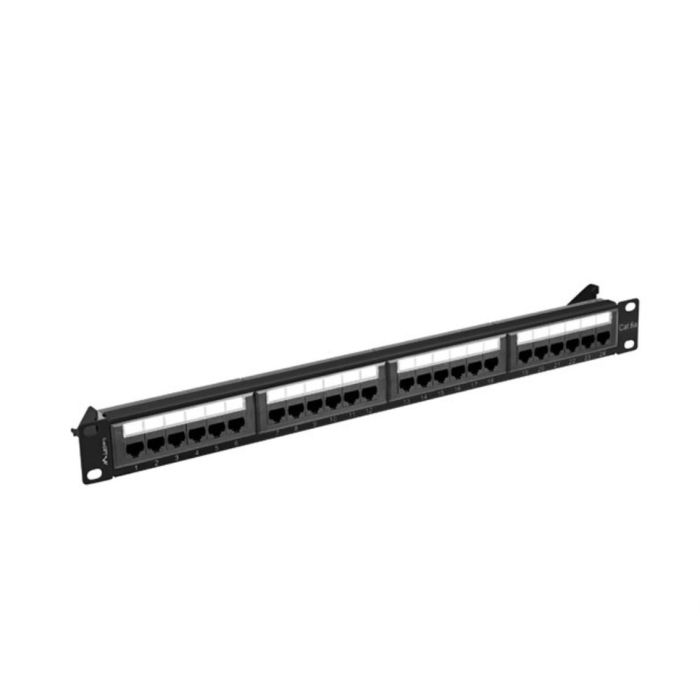 Lanberg PPUA-1024-B Patch Panel 24 Puertos Cat6a 1U Negro Montaje en Bastidor 1