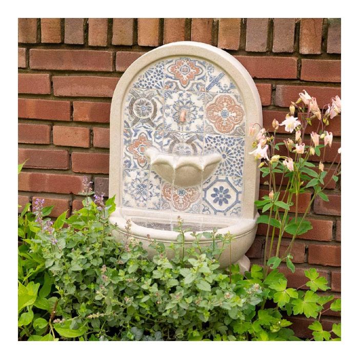 Lumineo Fuente de agua Vintage 36x22x54cm para Exterior, Resina, IP44, Incluye Transformador 1