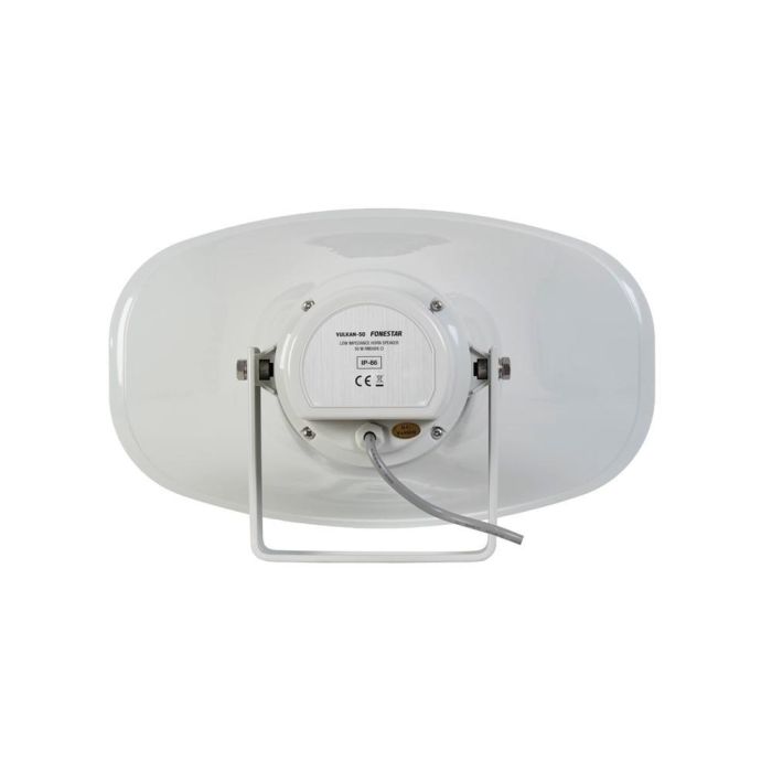 Fonestar Altavoz Exponencial Vulkan - 50, 50W RMS, IP66, Resistente a Condiciones Climáticas, Blanco 2