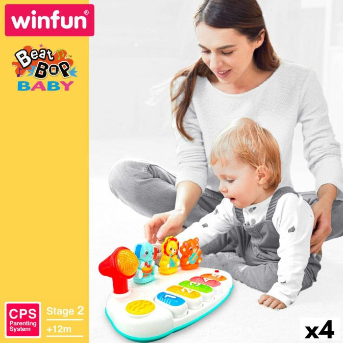 Piano de juguete Winfun 26 x 11 x 15 cm (4 Unidades) 13 Piano de juguete Winfun 26 x 11 x 15 cm (4 Unidades) 13