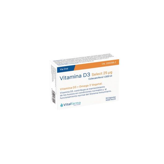 Vitamina D3 25Mcg. (1000Ui) 30Cap. Vitamina D3 25Mcg. (1000Ui) 30Cap.