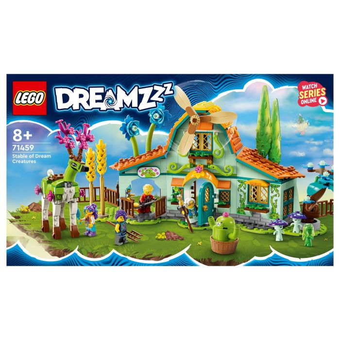 Lego DREAMZzz 71459 Establo de Criaturas de Ensueño, Juguete de Granja con Figura de Ciervo 2 en 1