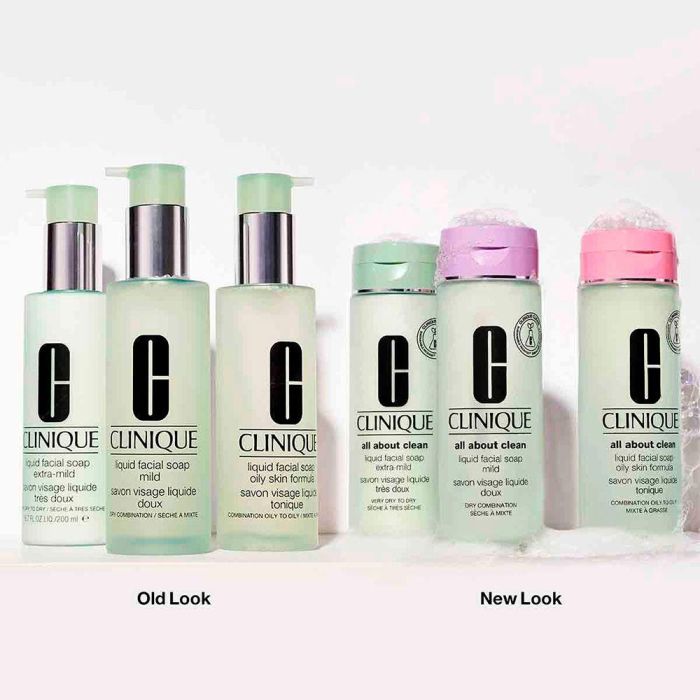 Clinique LIQUID FACIAL SOAP mild 400 ml Gel Limpiador Facial MixtaSeca Dosificador Hipoalergénico 2