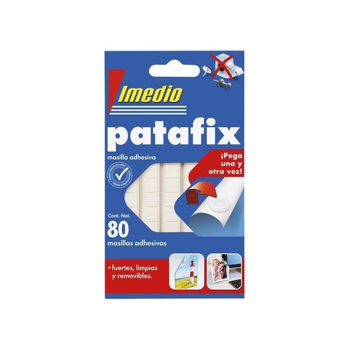 Imedio Masilla De Fijación Patafix Adhesivo Removible 80 Pastillas Imedio Masilla De Fijación Patafix Adhesivo Removible 80 Pastillas