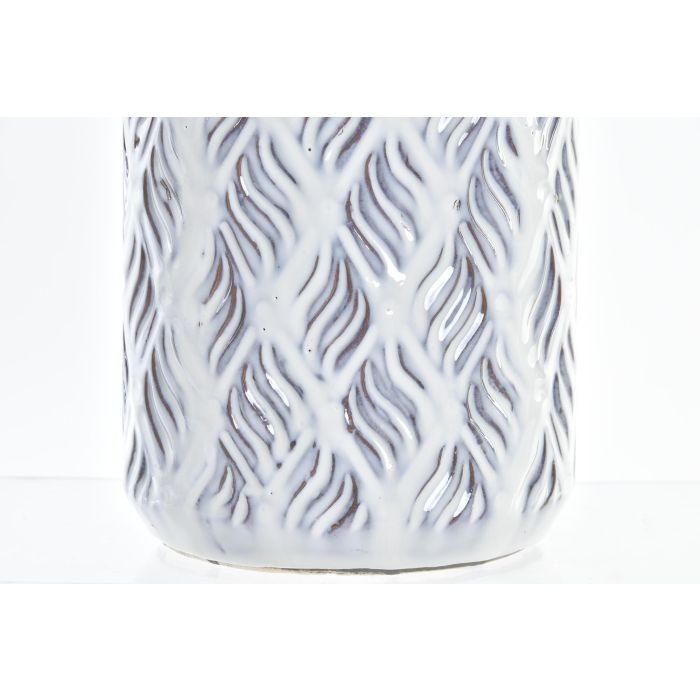 DKD Home Decor Jarrón Mediterráneo de Porcelana Bicolor Azul 13x13x31 cm 1 DKD Home Decor Jarrón Mediterráneo de Porcelana Bicolor Azul 13x13x31 cm 1