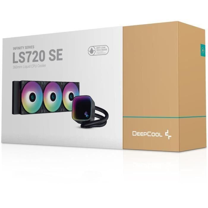 Deepcool DEE1690884256844 Refrigeración Líquida AIO LS720 SE - 3 Ventiladores ARGB 120mm - Negro 3 Deepcool DEE1690884256844 Refrigeración Líquida AIO LS720 SE - 3 Ventiladores ARGB 120mm - Negro 3