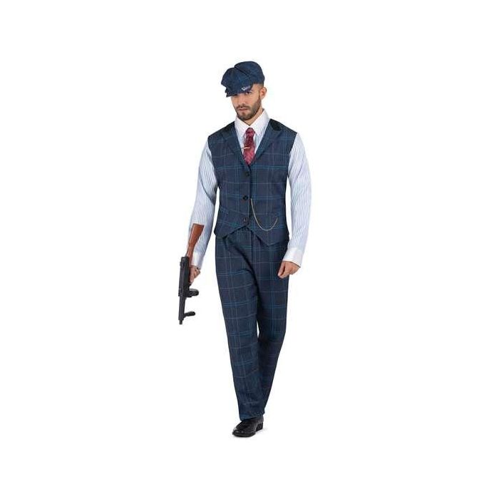 Disfraz gánster irlandés gorra, camisa con chaleco y cadena, corbata con pasador y pantalón talla s Disfraz gánster irlandés gorra, camisa con chaleco y cadena, corbata con pasador y pantalón talla s