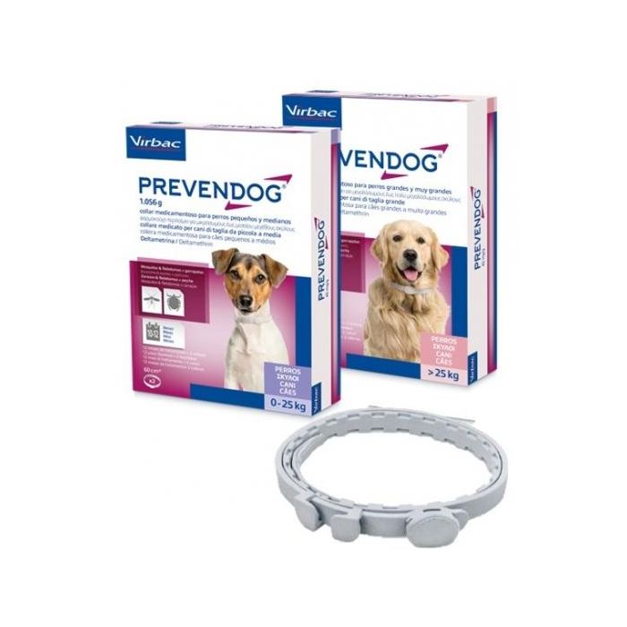 Virbac Prevendog Collar Antiparasitario para Perros Grandes, 75 cm, Pack de 2