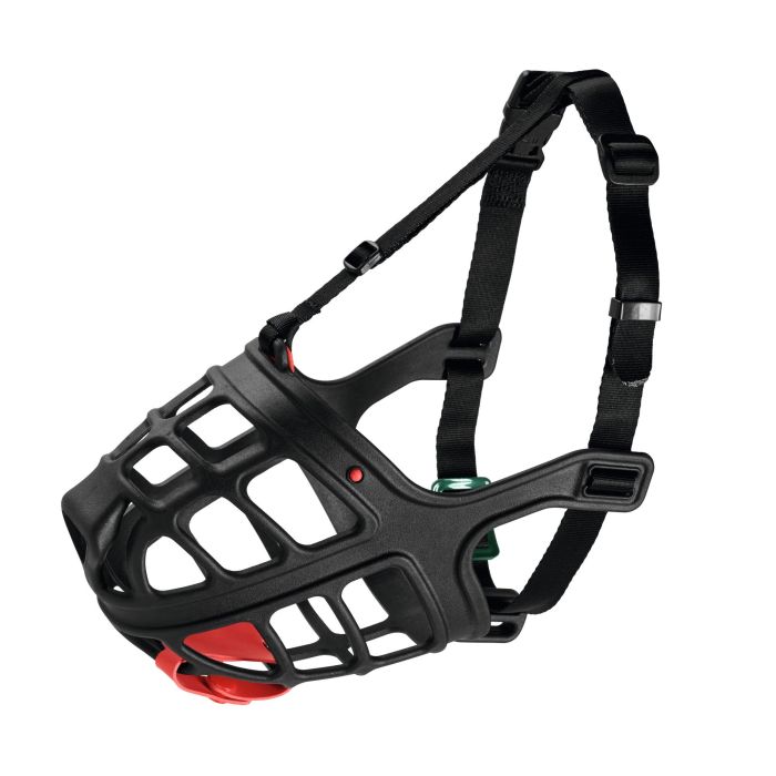 Hunter Bozal Albury 5 para Perros con Protección Anticebos Envenenados. Flexible, Plástico Resistente, Acolchado, Permite Beber y Jadear, Negro. 2