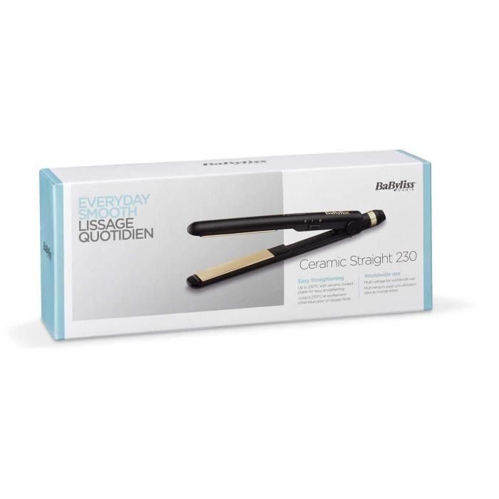 BaByliss ST089E - Plancha para el pelo BaByliss - 2 niveles de temperatura - Hasta 230 ° C - Placas de cerámica - Alfombra resistente al calor 2 BaByliss ST089E - Plancha para el pelo BaByliss - 2 niveles de temperatura - Hasta 230 ° C - Placas de cerámica - Alfombra resistente al calor 2