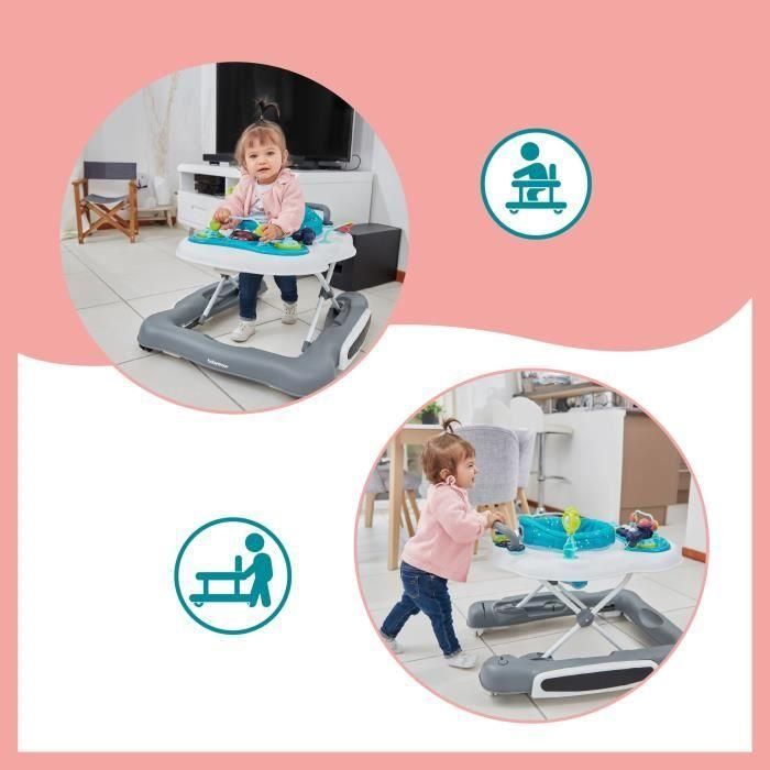Babymoov Andador Evolutivo 5 en 1: Andador, Empujador, Columpio, Asiento 360° Acolchado y Parque Infantil. Desde 6 Meses 1 Babymoov Andador Evolutivo 5 en 1: Andador, Empujador, Columpio, Asiento 360° Acolchado y Parque Infantil. Desde 6 Meses 1