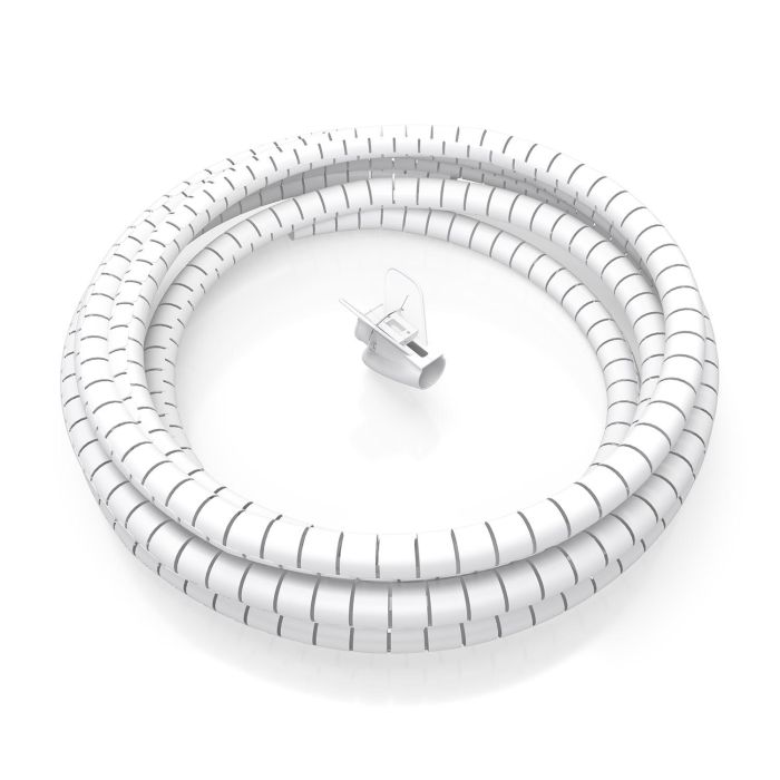 AISENS - ORGANIZADOR DE CABLE EN ESPIRAL 25MM, BLANCO, 1.0M