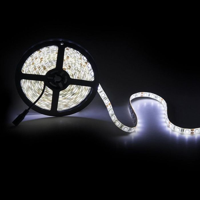 Tira de 300 LEDs 72W 4.200Lm CRI85 6000ºK SMD5050 12VDC IP65 x5M 40.000H [PL219010W]-Blanco 2