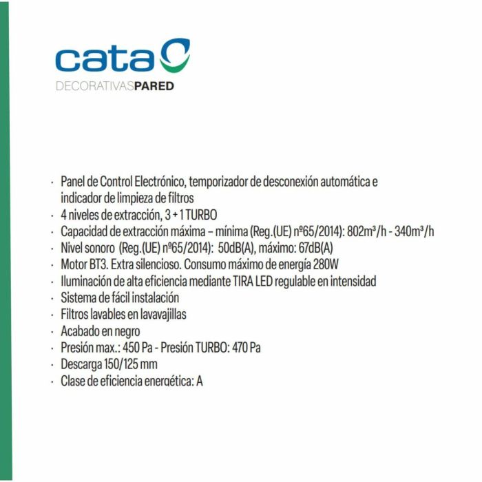 Campana Convencional Cata SYGMA7010BK 2 Campana Convencional Cata SYGMA7010BK 2