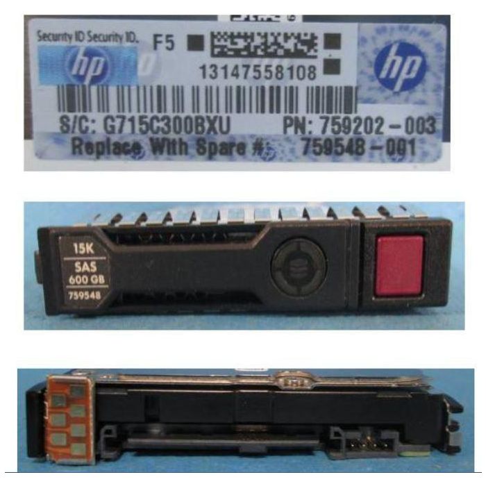 Hewlett Packard Enterprise 600GB hot-plug SAS hard disk drive 1