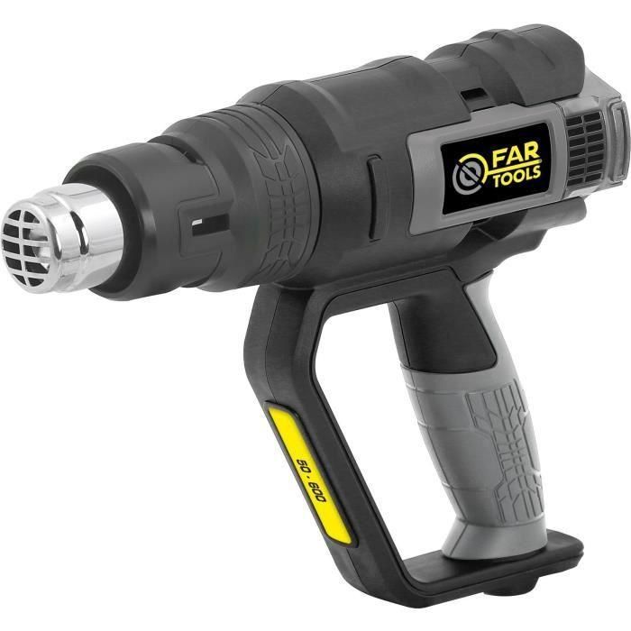 Fartools DT 2000 Pistola de calor 2000 W, 3 velocidades, 6 accesorios Fartools DT 2000 Pistola de calor 2000 W, 3 velocidades, 6 accesorios