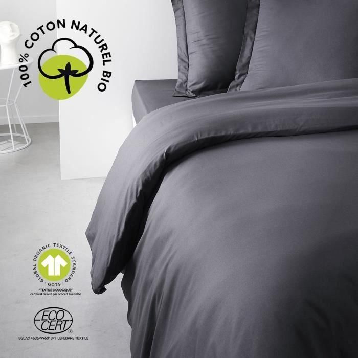 Today TOD3574643513038 Juego de cama algodón orgánico Certificado GOTS Carbón 240x260 cm 0 Today TOD3574643513038 Juego de cama algodón orgánico Certificado GOTS Carbón 240x260 cm 0