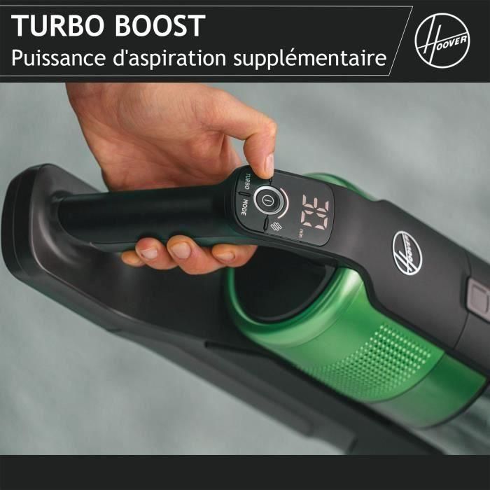 Aspirador Escoba Inalámbrico - HOOVER HF920P - 65 AW - 86 dBA - Pantalla LED - Verde / Gris 2 Aspirador Escoba Inalámbrico - HOOVER HF920P - 65 AW - 86 dBA - Pantalla LED - Verde / Gris 2