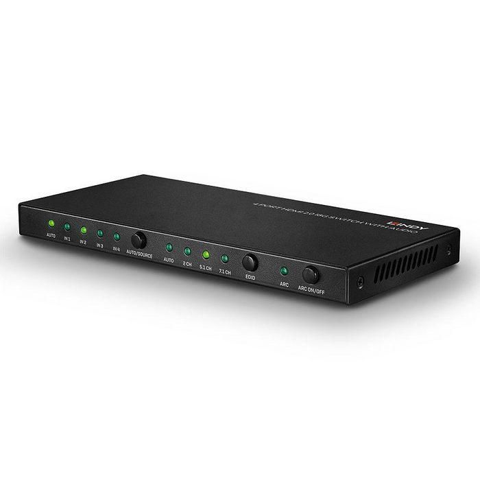 Lindy 4 Port HDMI 18G Switch with Audio 4 Lindy 4 Port HDMI 18G Switch with Audio 4