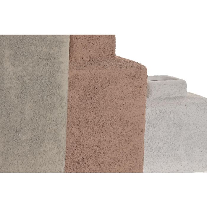 Jarron Urban DKD Home Decor Multicolor 10 x 22.5 x 10 cm Set de 3 2