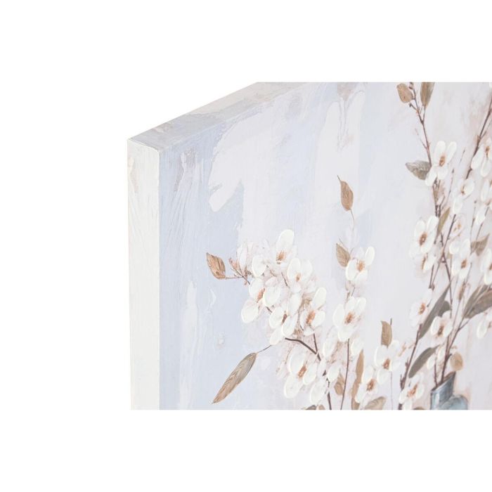DKD Home Decor Cuadro Oriental Decorativo Lienzo y Abeto Azul Beige 80 cm Alto x 60 cm Ancho (Set 2 Unidades) Diseño Jarrones Surtido 3