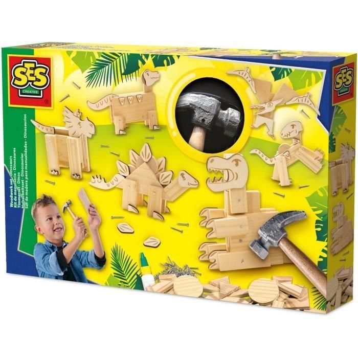 Kit de carpintería - Dinosaurios Kit de carpintería - Dinosaurios