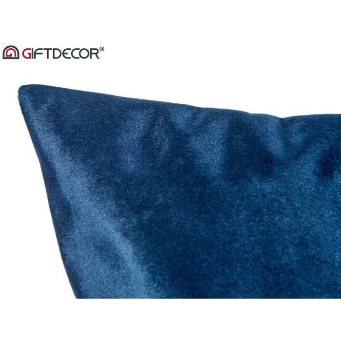 Cojín de Terciopelo Azul 60x60 cm - Giftdecor (4 Unidades) 3 Cojín de Terciopelo Azul 60x60 cm - Giftdecor (4 Unidades) 3
