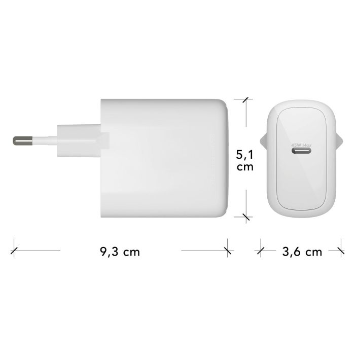 Dbramante1928 Re-Charge Cargador de Pared 45W EU, USB Tipo-C, CH45EUWH7112, Blanco, Compatible Universal 110-240V 4 Dbramante1928 Re-Charge Cargador de Pared 45W EU, USB Tipo-C, CH45EUWH7112, Blanco, Compatible Universal 110-240V 4