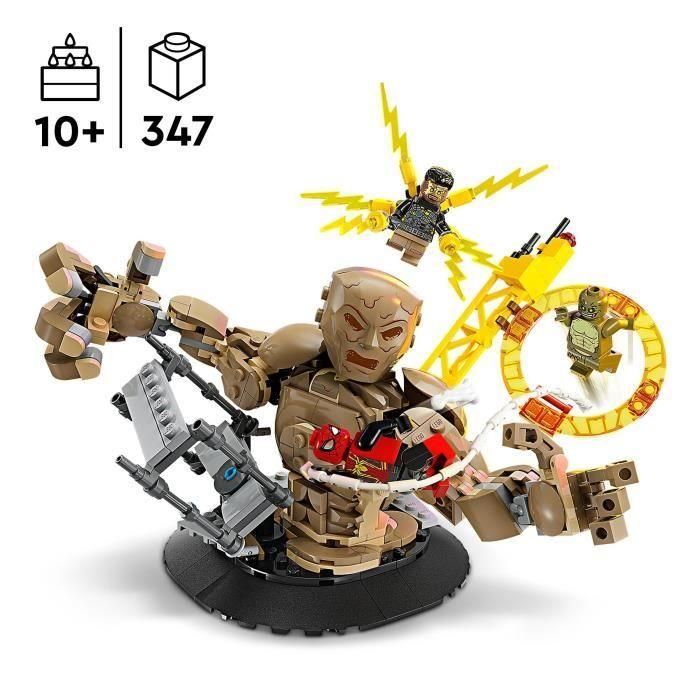 LEGO 76280 Marvel Spider-Man vs. Sandman: La batalla final, juguete con minifiguras de superhéroes 2