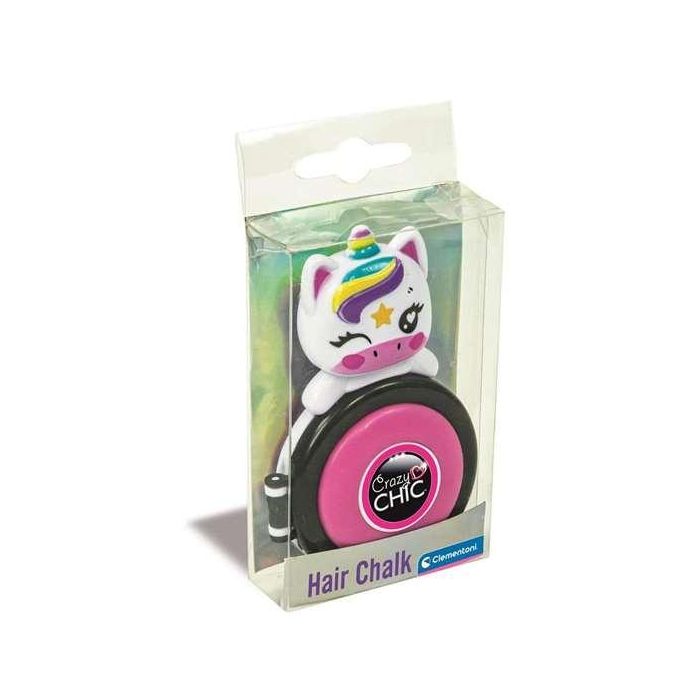 Clementoni Lovely Hair Chalk - Tiza en Polvo para Colorear Pelo de Niños. Maquillaje Temporal Cabello Infantil a partir de 6 Años, 20.7x5.6x2.1 cm Clementoni Lovely Hair Chalk - Tiza en Polvo para Colorear Pelo de Niños. Maquillaje Temporal Cabello Infantil a partir de 6 Años, 20.7x5.6x2.1 cm