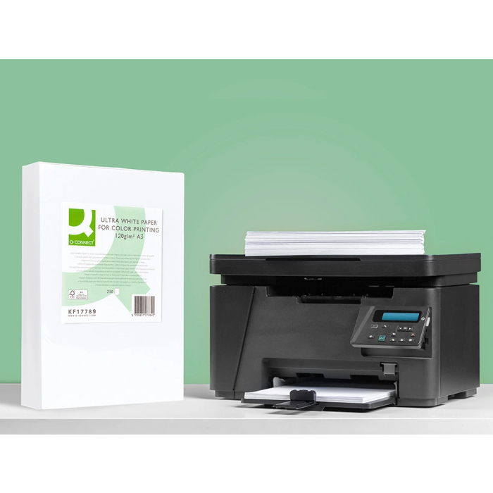 Q-connect Papel Fotocopiadora Ultra White Din A3 120 Gramos Paquete de 250 Hojas 8