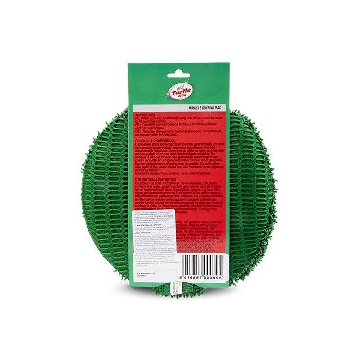 Turtle Wax Almohadilla Pulidora Premium TW53633 XXL 28 cm Doble Cara Nylon Microchenille 3
