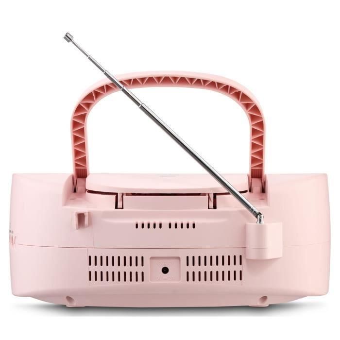 Medion AAAQL64901 Radio CD K7 FM portátil con 2x3W RMS de potencia, color rosa 4 Medion AAAQL64901 Radio CD K7 FM portátil con 2x3W RMS de potencia, color rosa 4