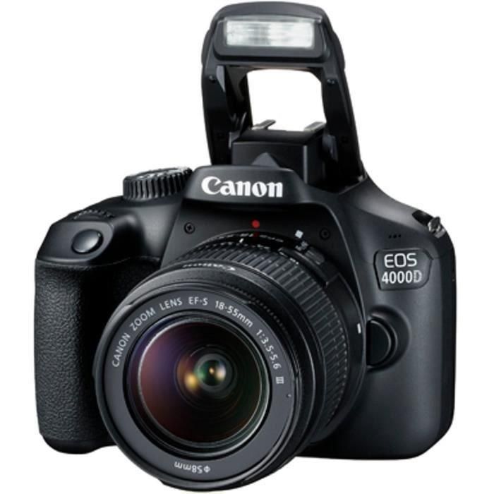 CANON EOS 4000D 18 megapíxeles - Wi-Fi + EF-S 18-55 III Lente Reflex Camera 1 CANON EOS 4000D 18 megapíxeles - Wi-Fi + EF-S 18-55 III Lente Reflex Camera 1