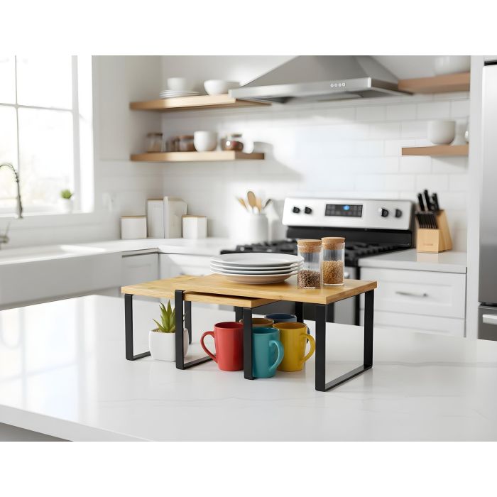 Inde Set-2 Estantes Cocina Confortime 32 x 19.8 x 15.8 cm y 32 x 18 cm (6 Unidades) 2 Inde Set-2 Estantes Cocina Confortime 32 x 19.8 x 15.8 cm y 32 x 18 cm (6 Unidades) 2