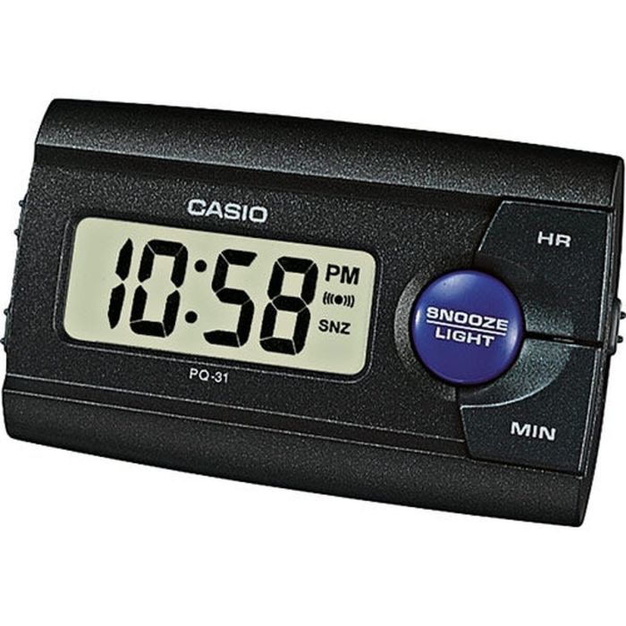 Reloj Despertador Casio PQ-31-1EF Negro Gris